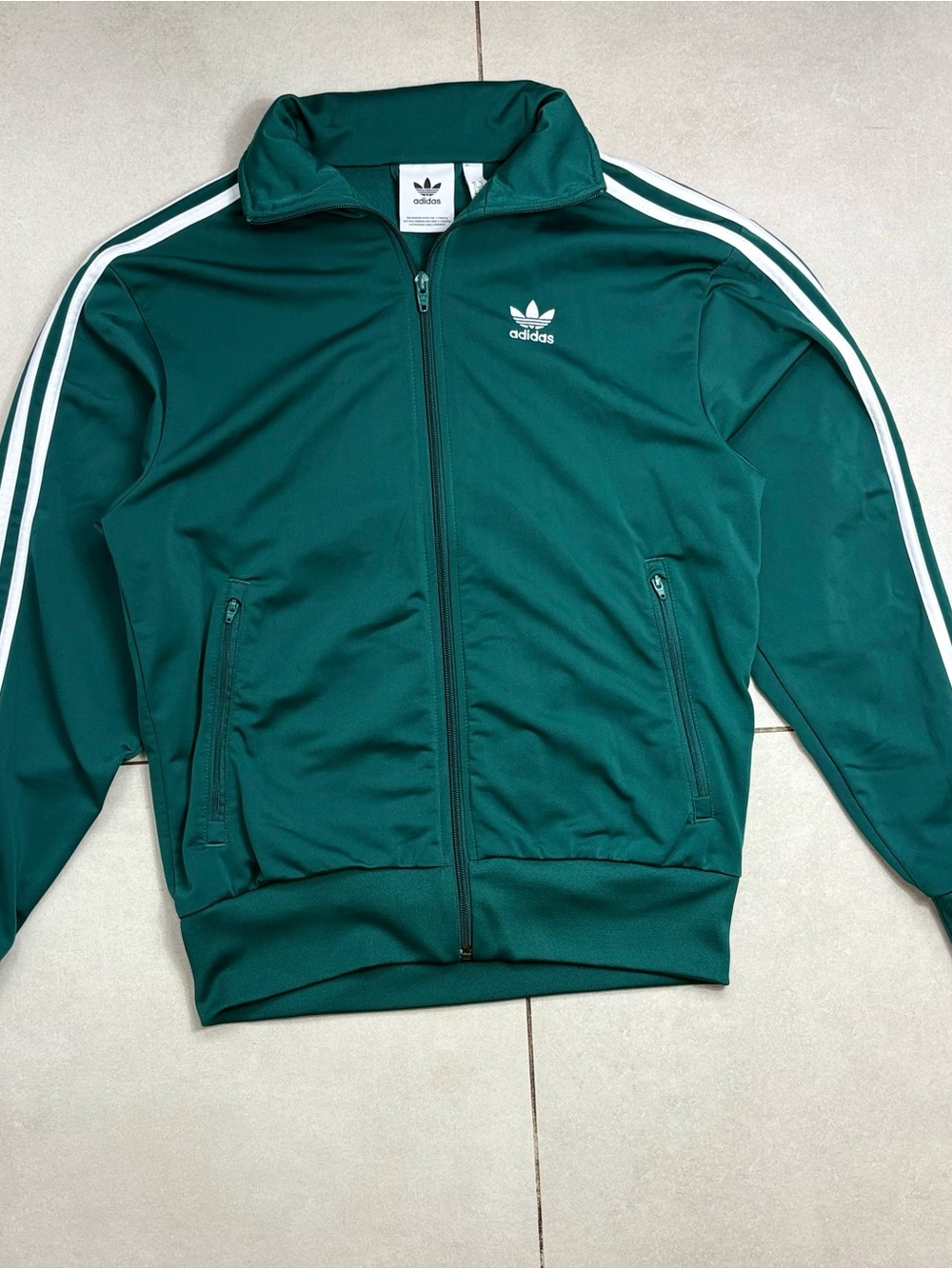 adidas Teal Green Three-Stripe Track Jacket and Pants - Picture 2 of 11